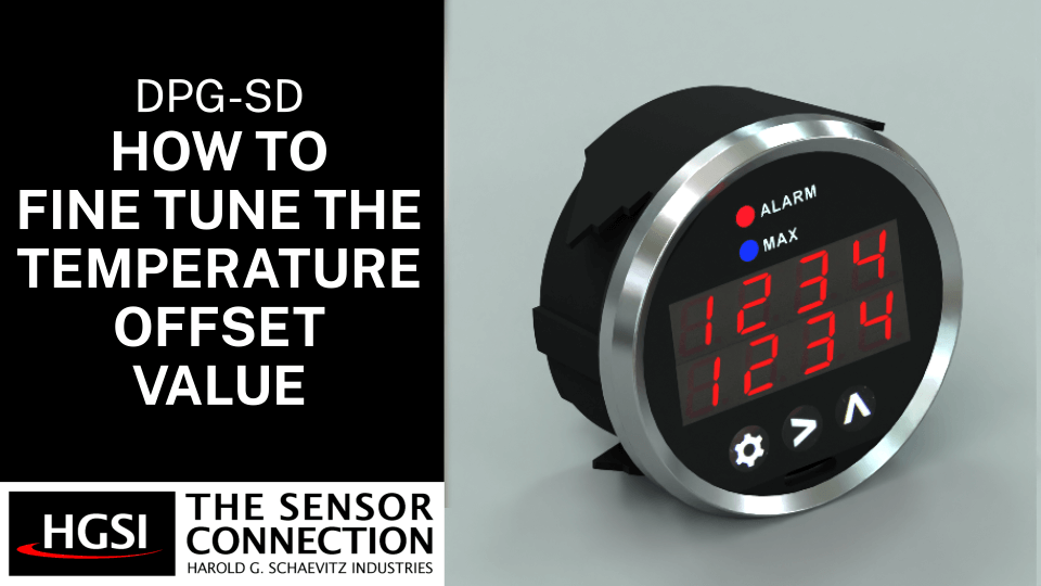 DPG-SD Single Channel Round Digital Gauge - Type K Thermocouple